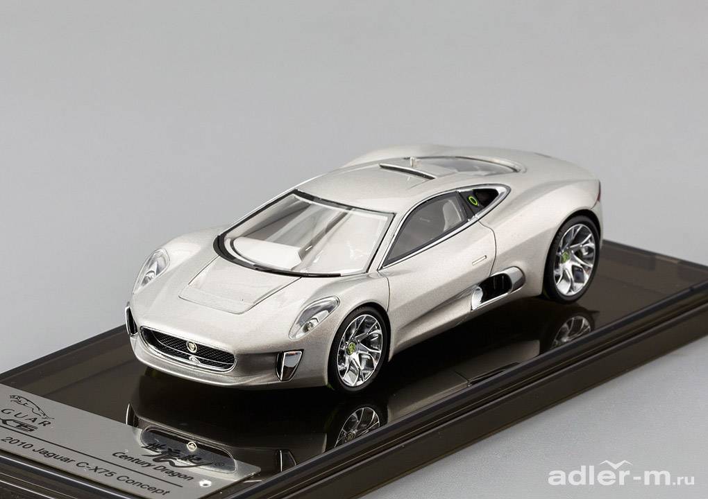 CENTURY DRAGON 1:43 Jaguar C-X75 Concept 2010 (silver) CDJG-1000A