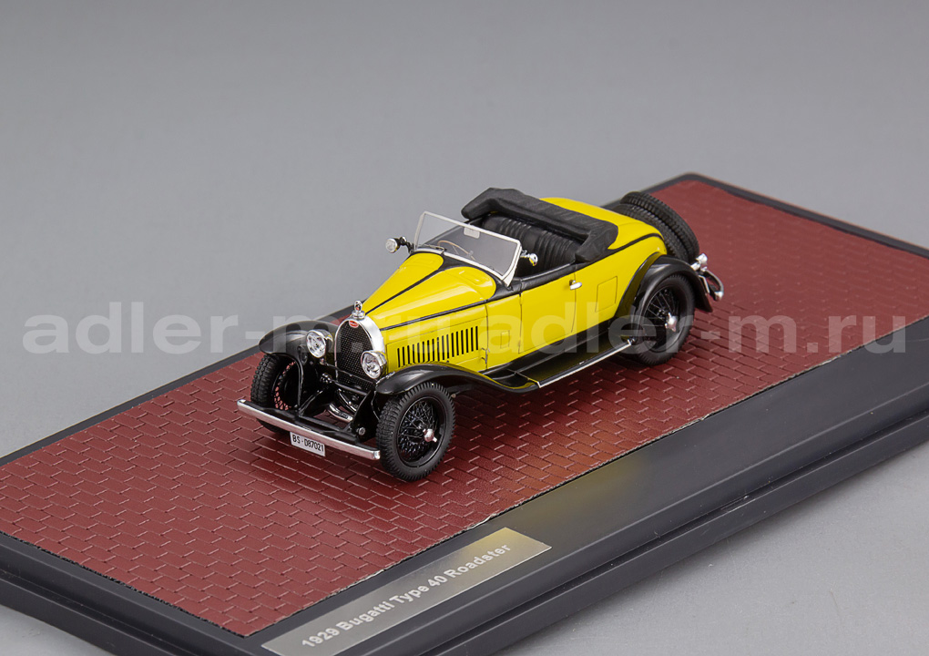 MATRIX 1:43 Bugatti Type 40 Родстер - 1929 (yellow / black) MX40205-023