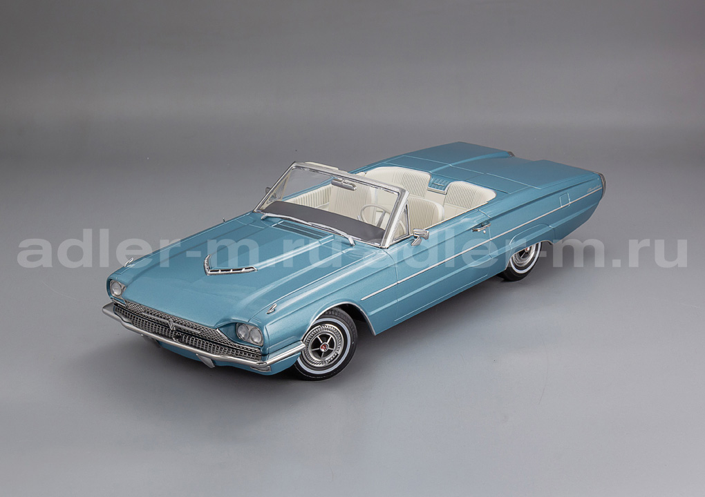 KK SCALE 1:18 Ford Thunderbird Convertible - 1966 (lightblue metallic) KKDC181341