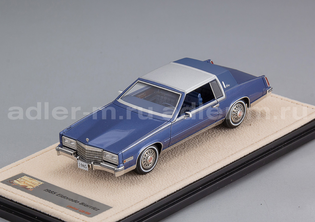 GLM + STAMP MODELS 1:43 Cadillac Eldorado Biarritz - 1985 (Medium Blue Metallic) STM85001