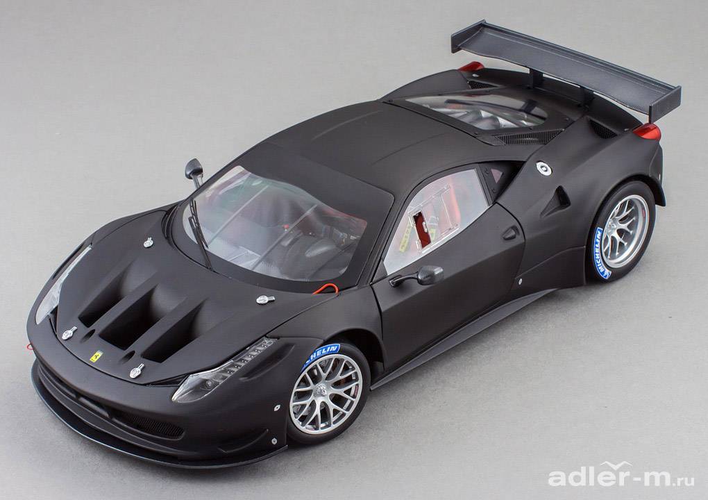 HOT WHEELS ELITE 1:18 Ferrari 458 Italia GT2 (black) BCK09