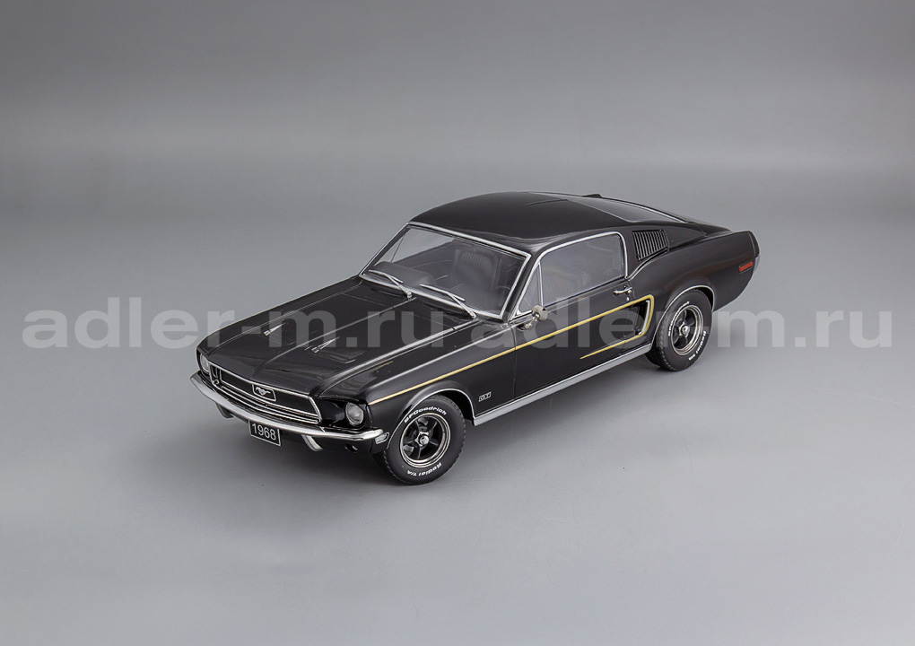 KK SCALE 1:18 Ford Mustang GT Fastback - 1968 (black) KKDC181393