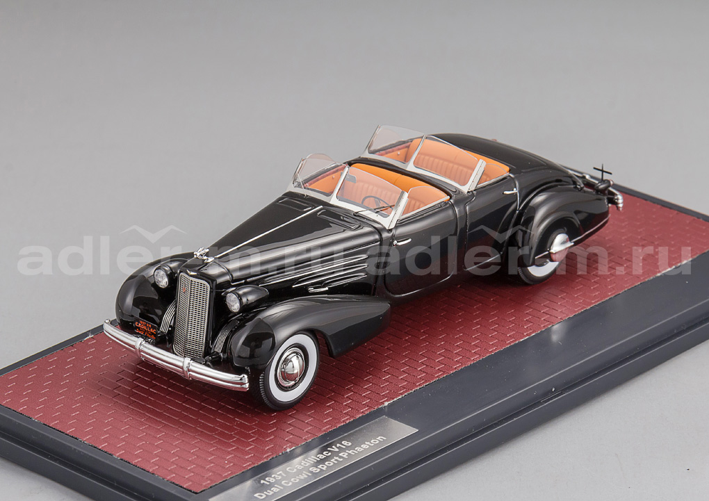 MATRIX 1:43 Cadillac V16 Dual Cowl Sport Phaeton open (1937) (black) MX50301-101