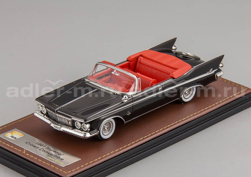 GLM 1:43 Chrysler Imperial Crown Convertible (открытый) - 1961 (black) GLM131601