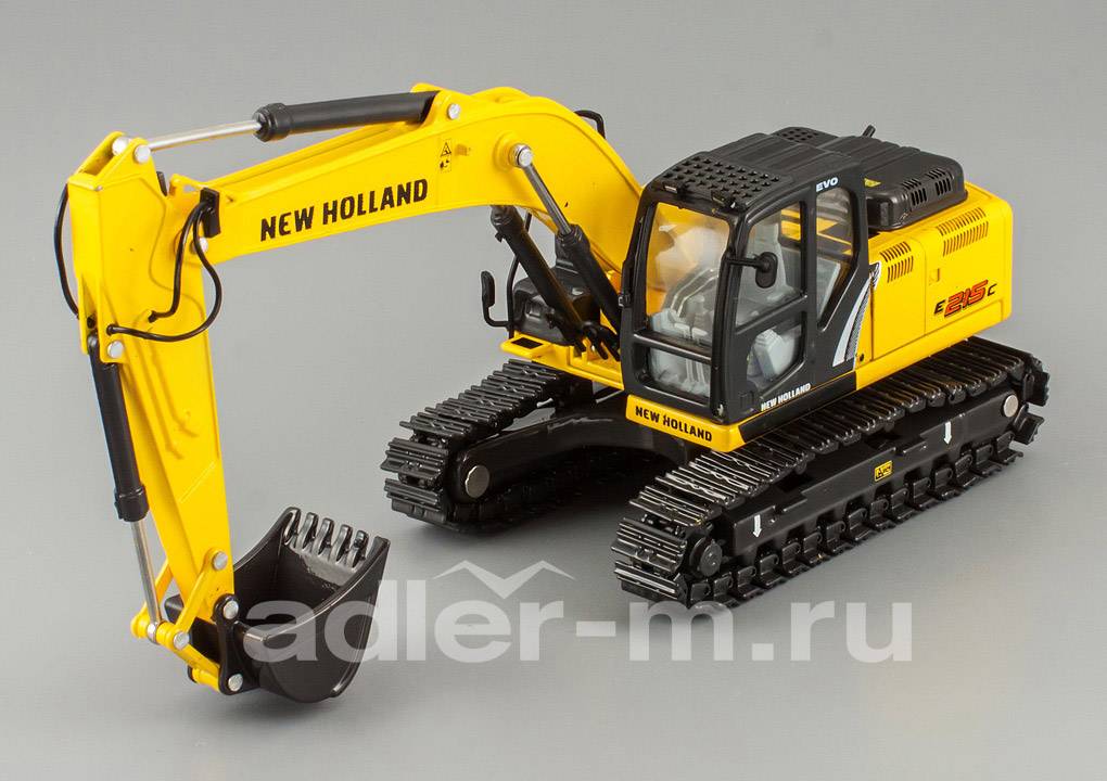 MOTORART 1:50 New Holland excavator 215 C with bucket 13781