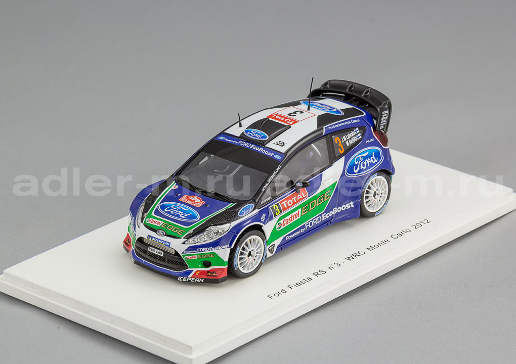 SPARK 1:43 Ford Fiesta RS WRC #3 Monte Carlo 2012 J.-M.Latvala - M.Anttila (УЦЕНКА!) S3311_DIS_b