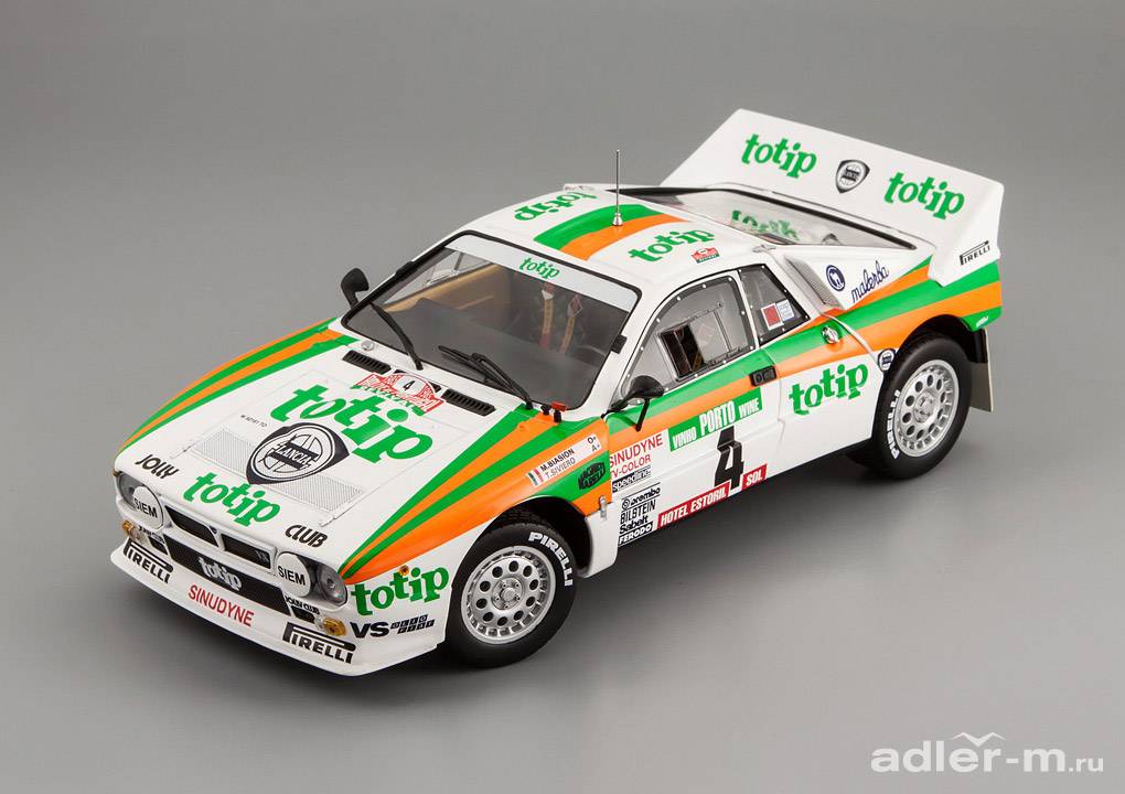 KYOSHO 1:18 Lancia Rally 037 "Totip" #4 Portugal 1985 M.Biasion, T.Silviero 08302E