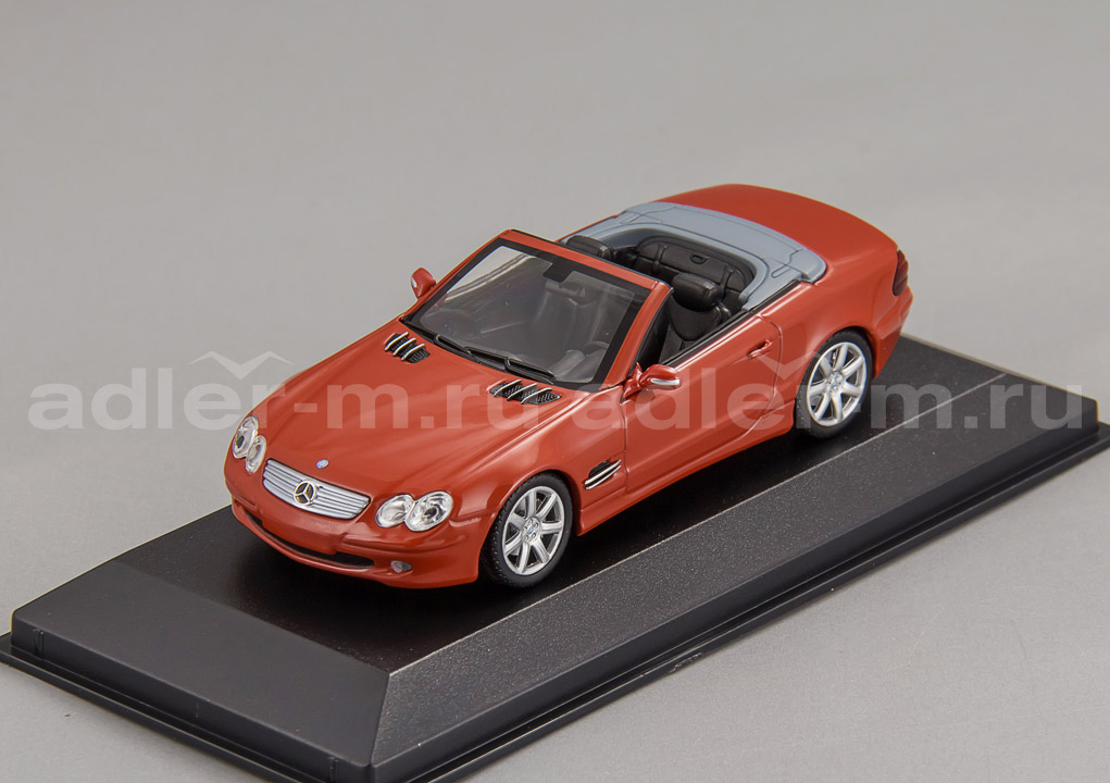 MINICHAMPS (MAXICHAMPS) 1:43 Mercedes-Benz SL Class (R230) - 2001 (red) 940031031