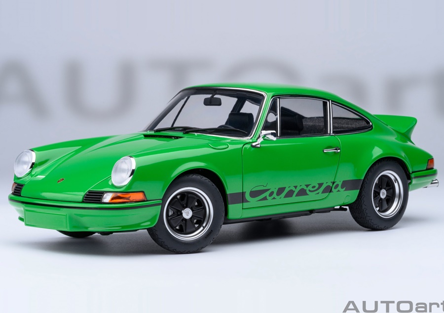 AUTOART 1:18 Porsche 911 Carrera 2.7 RS (green / black) 78034