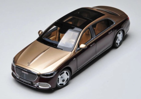ALMOSTREAL 1:18 Mercedes-Maybach S-Class S680 - 2021 (Kalahari Gold / Rubellite Red) ALM820122