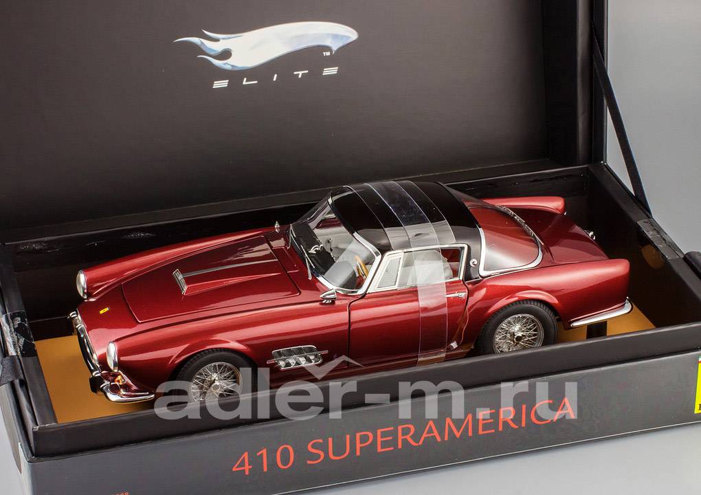 HOT WHEELS ELITE 1:18 Ferrari 410 Superamerica (red / black) N2082