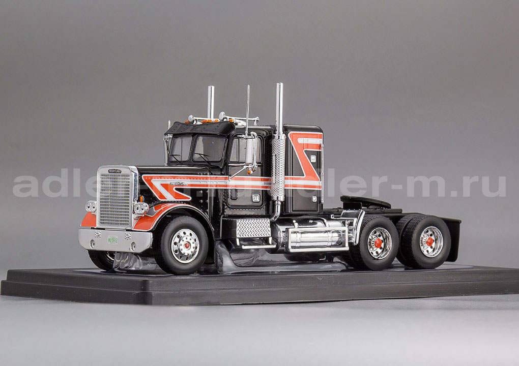 IXO 1:43 Freightliner FLC 120 64 T - 1977 (black/red) TR218