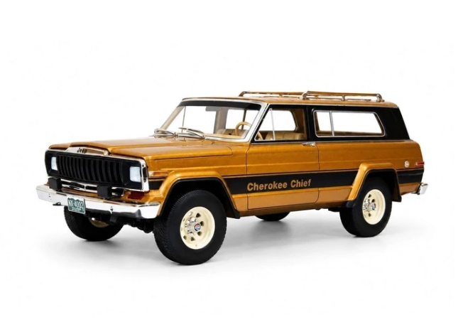 CULT SCALE MODELS 1:18 Jeep Cherokee Chief (SJ) (1980-1983) (brown met) CML207-2