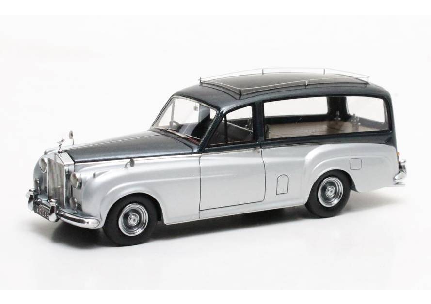MATRIX 1:43 Rolls-Royce Simpson & Slater SC Hearse 1957 (dark grey / silver) MX41705-062