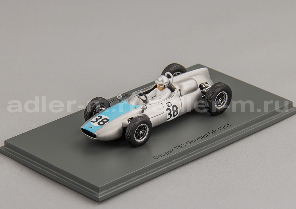 SPARK 1:43 Cooper T53 #38 German GP 1961 Bernard Collomb S8061