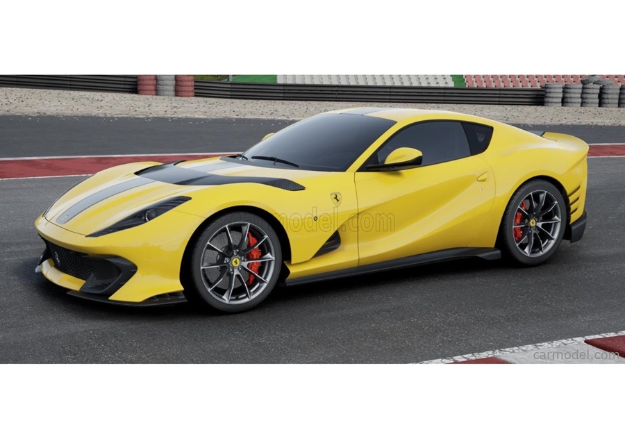 BBURAGO 1:18 Ferrari 812 Competizione - 2021 (giallo modena) BU18-01646