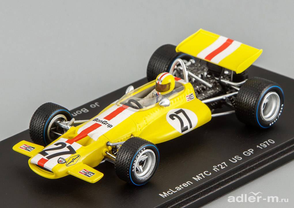 SPARK 1:43 McLaren M7C #27 US GP 1970 Jo Bonnier S3135