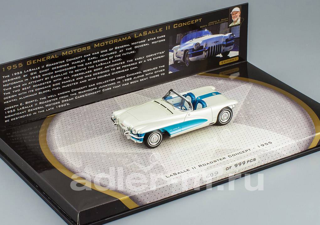 MINICHAMPS 1:43 LaSalle Roadster 1955 (white / blue) 437147030