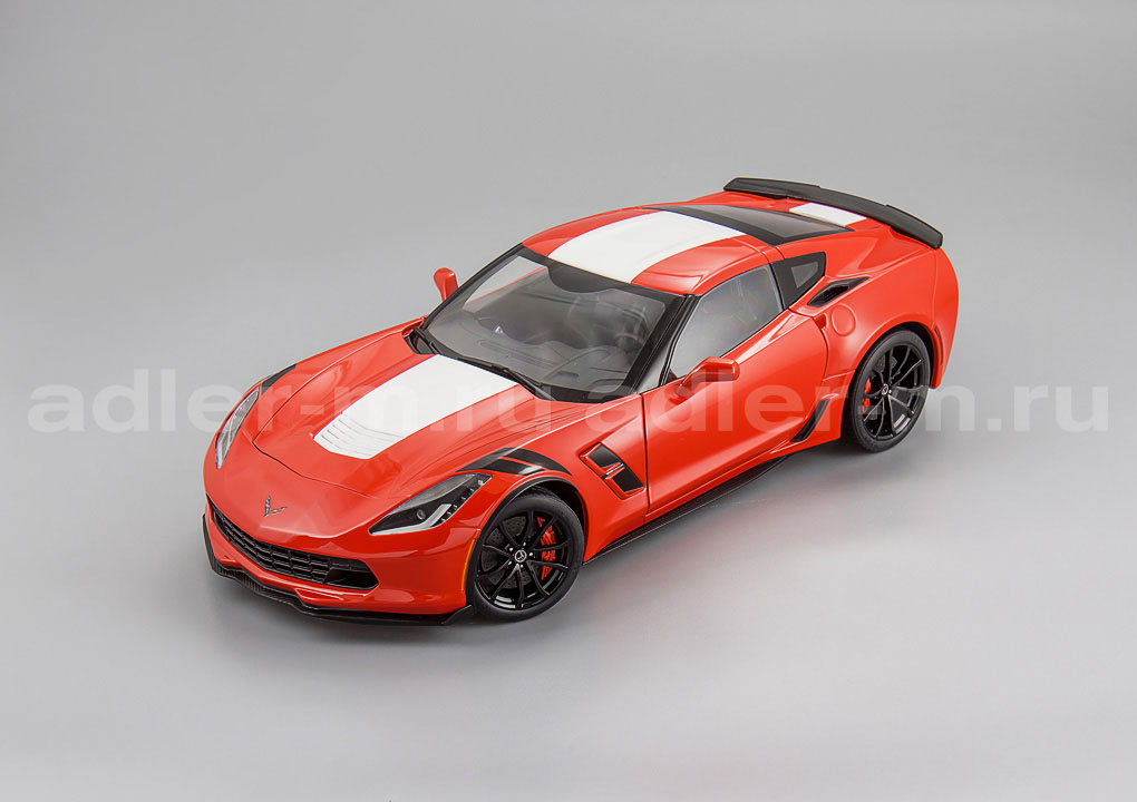 AUTOART 1:18 Chevrolet Corvette C7 Grand Sport - 2017 (red / white stripes) 71274