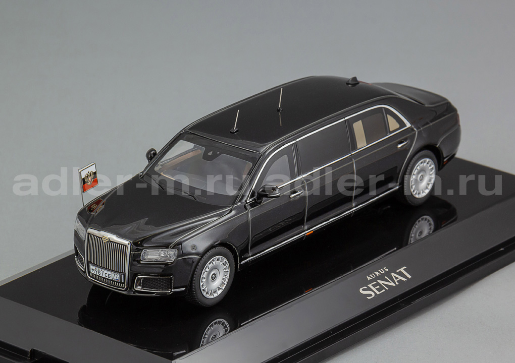 МИНИМИР 1:43 AURUS SENAT Лимузин (black universe) MM_412311