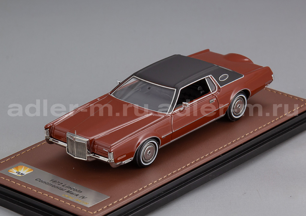 GLM + STAMP MODELS 1:43 Lincoln Continental Continental Mark IV - 1972 (Red Moondust Poly) GLM102103