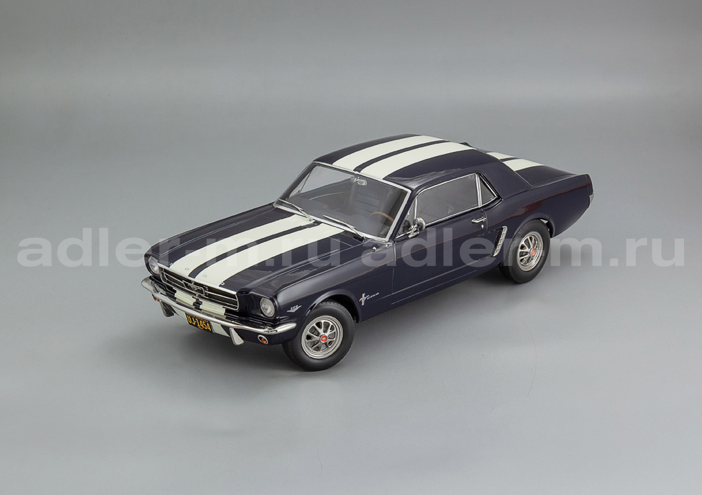 NOREV 1:18 Ford Mustang Coupe - 1966 (Nightmist Blue Metallic) 182805