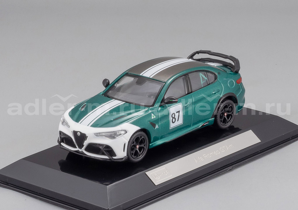 BBURAGO 1:43 Alfa Romeo Giulia GTAm #87 - Nurburgring 2021 BUR38307