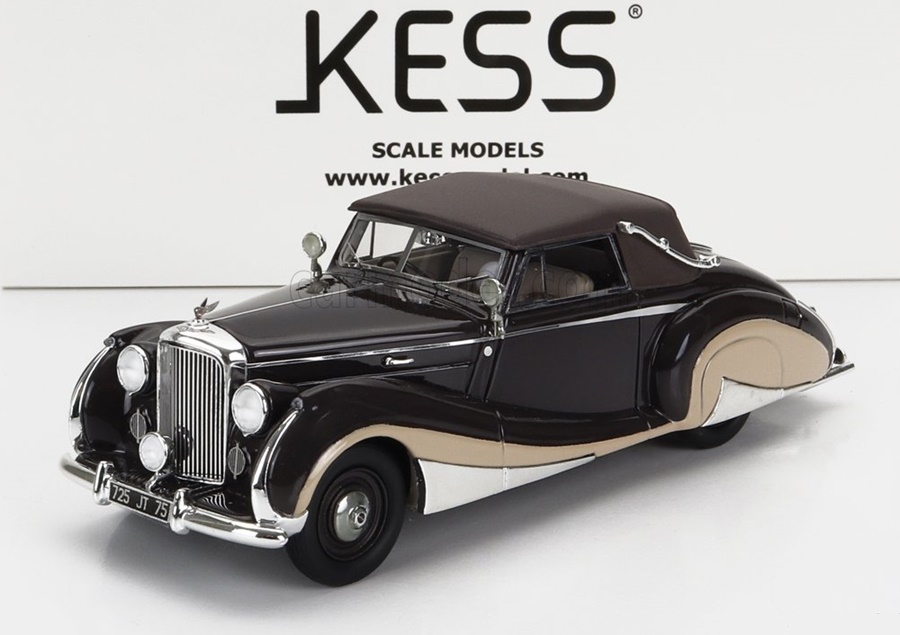 KESS SCALE MODELS 1:43 Bentley Mk VI Franay Snb26bh Drophead Coupe Cabriolet Closed - 1947 (brown cream) KE43043040