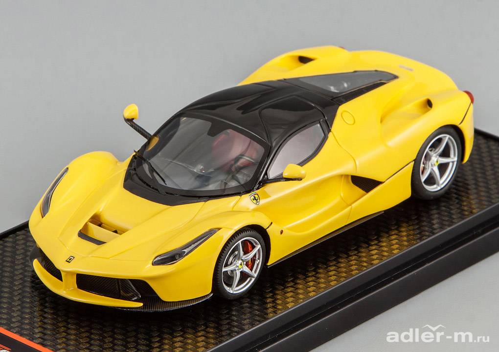 BBR MODELS 1:43 Ferrari LaFerrari (yellow with black roof) BBRC115B
