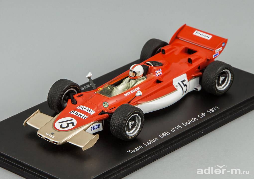 SPARK 1:43 Lotus 56 #15 Dutch GP 1971 Dave Walker S1764