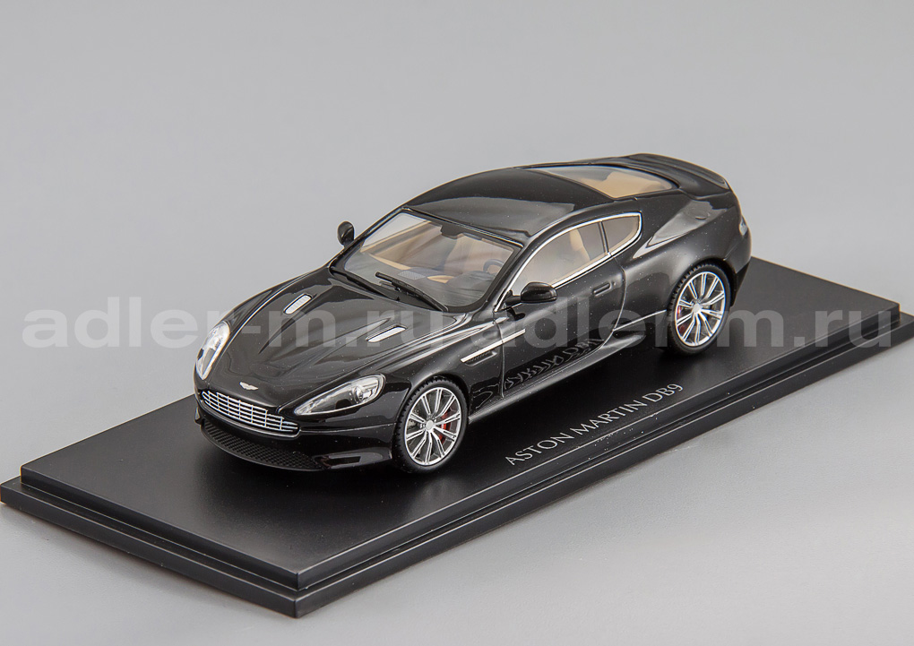 KYOSHO 1:43 Aston Martin DB9 (onyx black, interior: tuscan tan) 05591NX