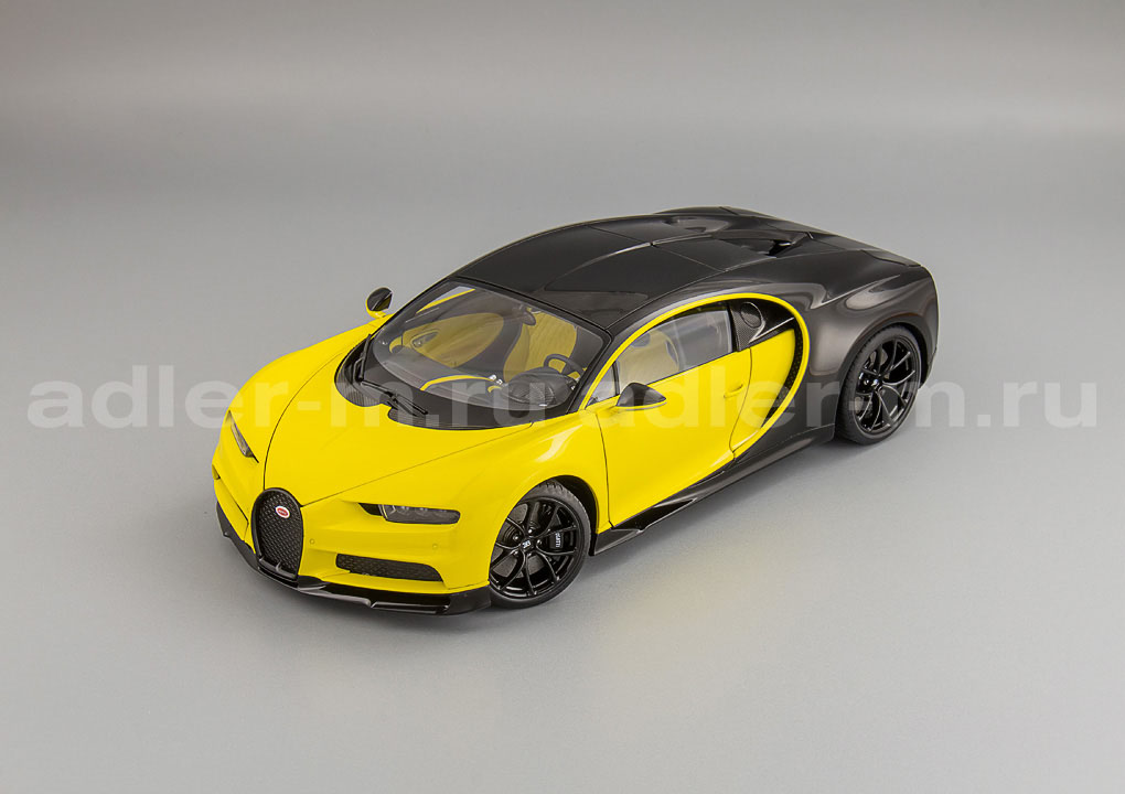 AUTOART 1:18 Bugatti Chiron - 2017 (yellow / black) 70994