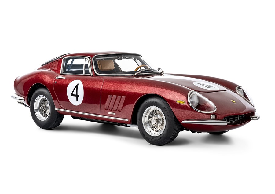 CMC 1:18 Ferrari F275 GTB/C Chassis №9063, Nassau Tourist Trophy 1966, Pedro Rodriges, #4 (burgundy) M-213