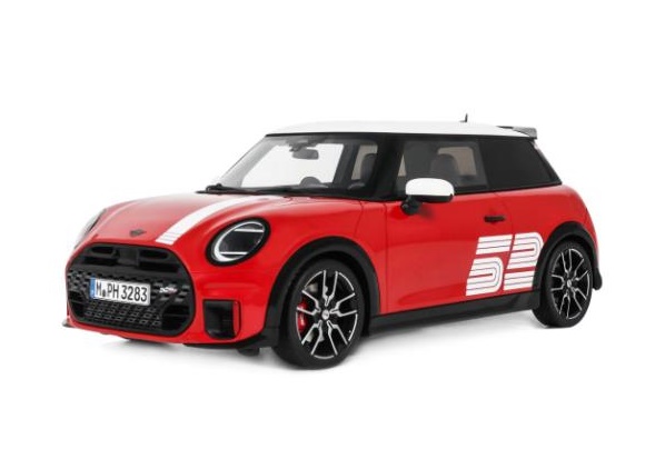 OTTO MOBILE 1:18 Mini Cooper JCW 1965 Victory Edition - 2026 (red / white) OT1418