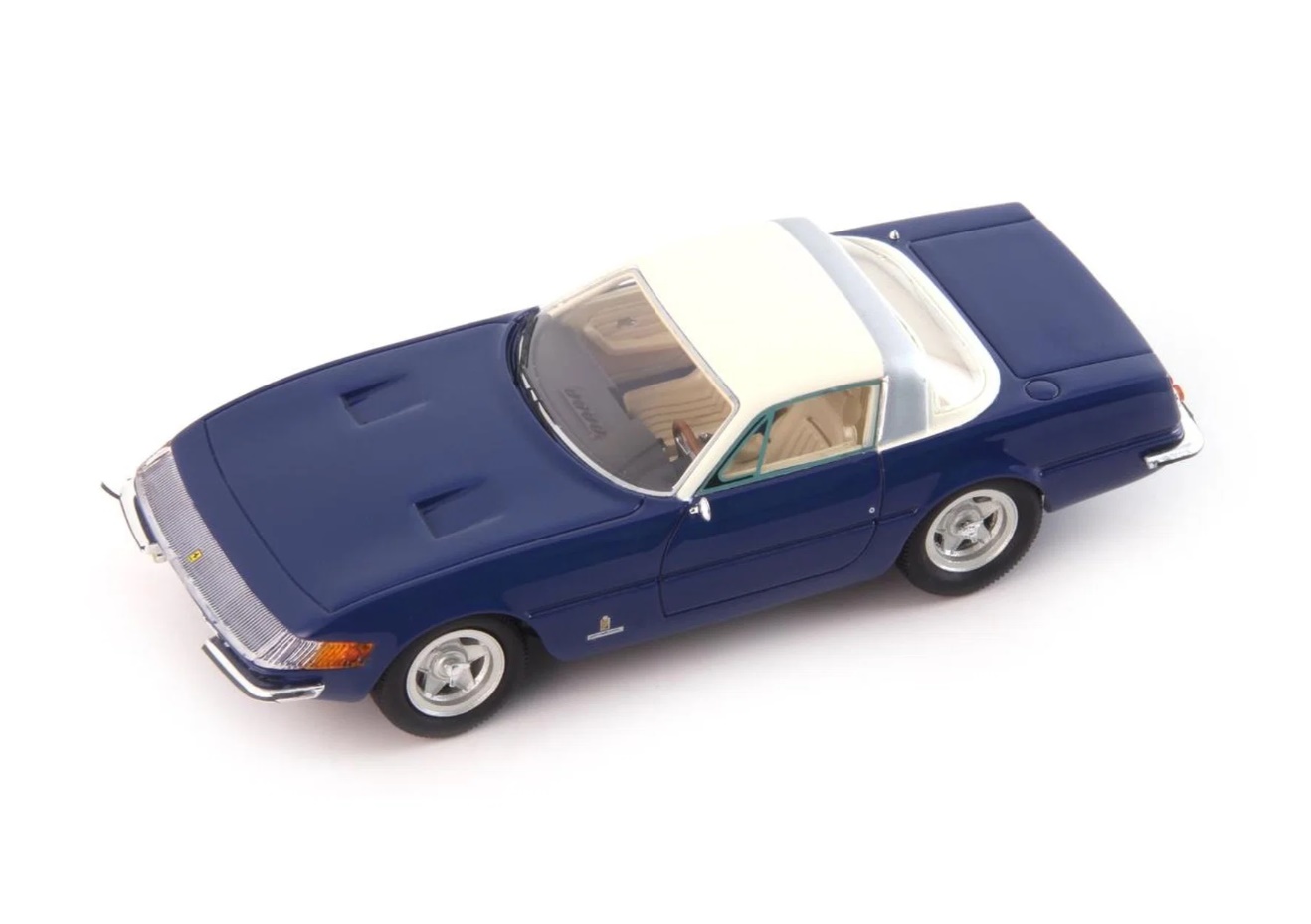 AUTOCULT 1:43 Ferrari 365 GTB4 Купе Pininfarina Speciale - 1969 (blue / white) ATC90339
