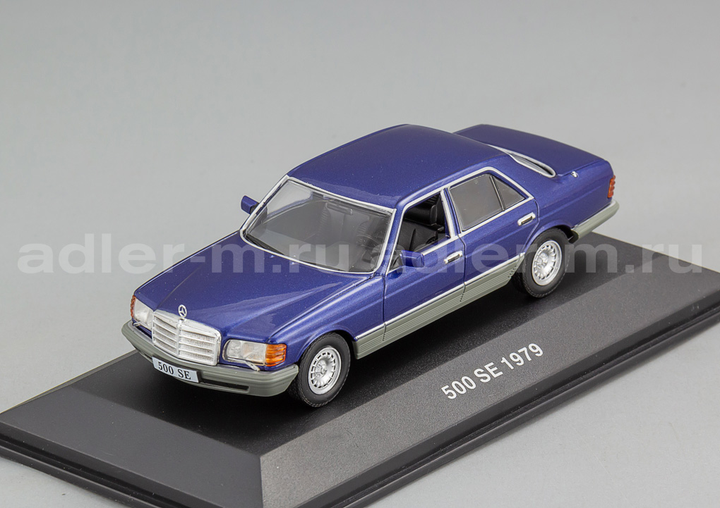 IXO 1:43 Mercedes-Benz S-Klasse W126 500 SE (1979-1991) (dark blue) AM008ME