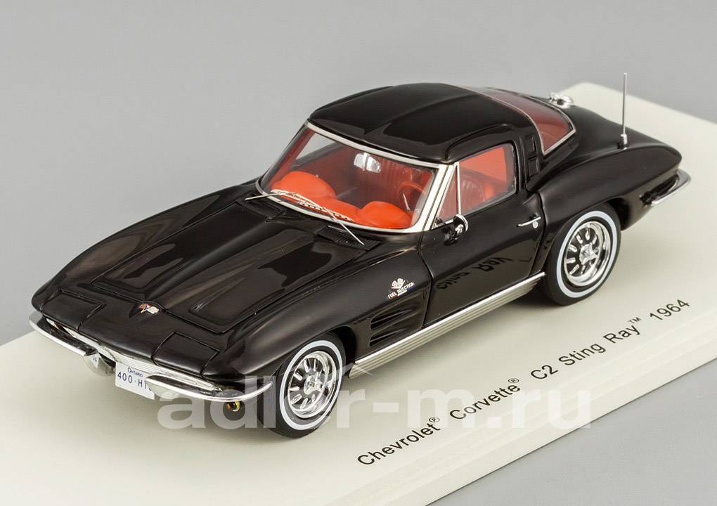 SPARK 1:43 Chevrolet Corvette C2 Sting Ray 1964 (black) S2968