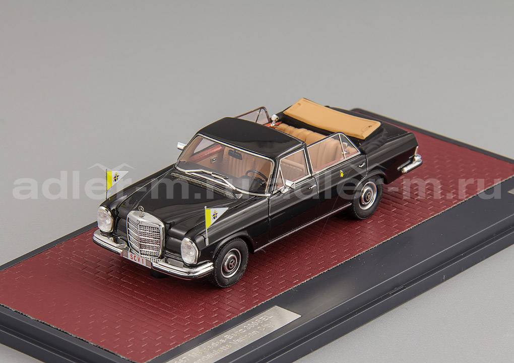 MATRIX 1:43 Mercedes-Benz 300SEL Landaulette Open Vatican City - 1967 (black) MX41302-061