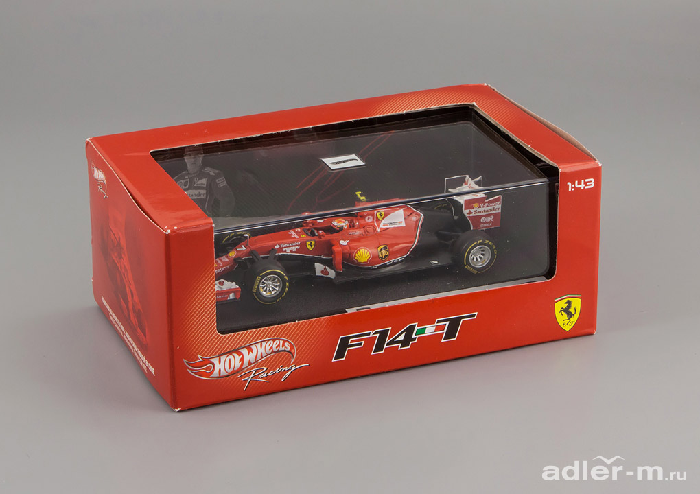 HOT WHEELS 1:43 Ferrari F1 2014 F14 T #7 Raikkonen, with driver BLY70