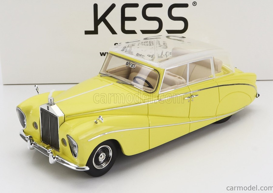 KESS SCALE MODELS 1:43 Rolls-Royce Silver Wraith Perspex Top Saloon (1956) Colour made in 1968 (yellow) KE43049051