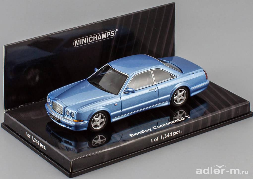MINICHAMPS 1:43 Bentley Continental T 1996 (blue) 436139940