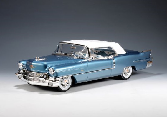 GLM + STAMP MODELS 1:18 Cadillac Eldorado Biarritz Closed roof -1956 (bahama blue) STM1956002