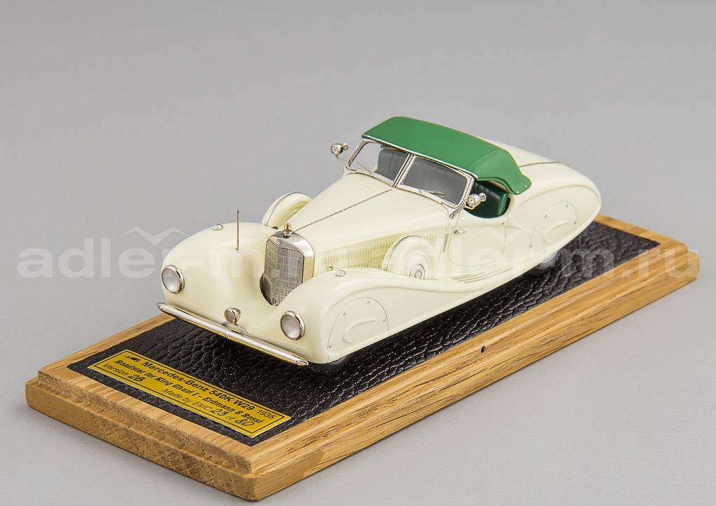 EMC (В. ПИВТОРАК) 1:43 Mercedes-Benz 540K W29 Roadster for King Ghazi I Erdmann & Rossi 1935. Version 2B: Royal Garage p006
