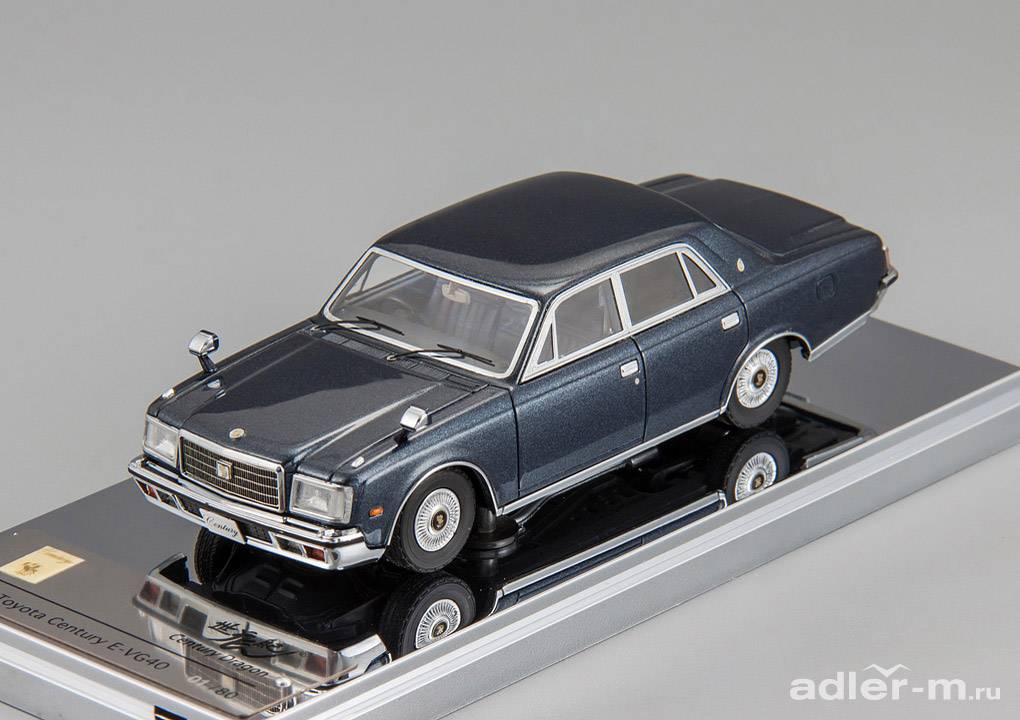 CENTURY DRAGON 1:43 Toyota Century E-VG40 (metallic blue) CDTO-1000D