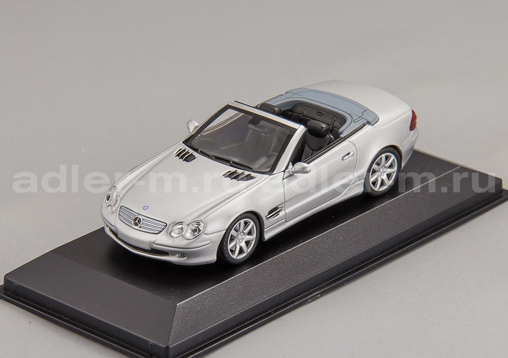 MINICHAMPS (MAXICHAMPS) 1:43 Mercedes-Benz SL Class (R230) - 2001 (silver) 940031030