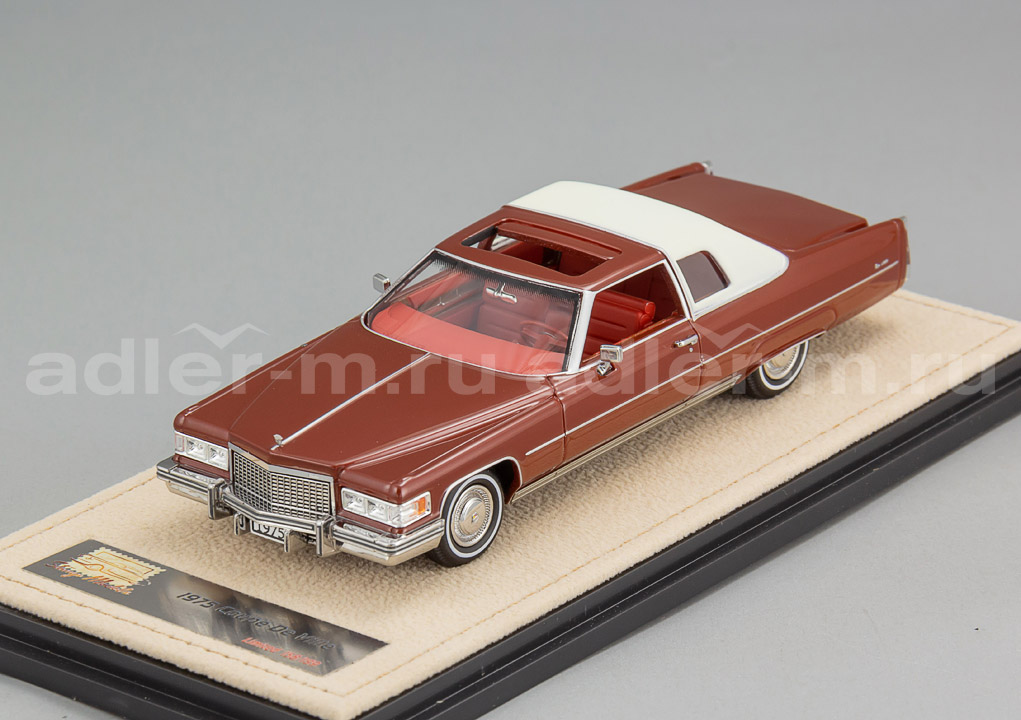 GLM (STAMP MODELS) 1:43 Cadillac Coupe Deville - 1975 (red) STM75601
