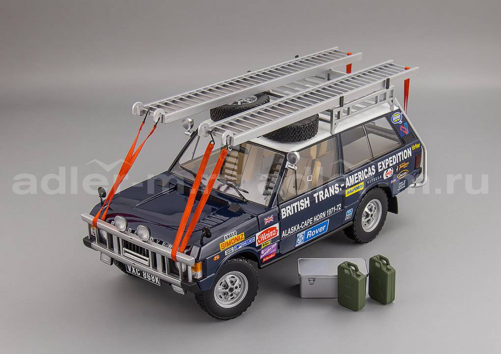 ALMOSTREAL 1:18 Range Rover "The British Trans-Americas Expedition" 1971-1972 ALM810108