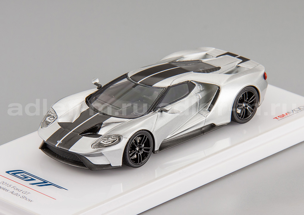 TRUESCALE MINIATURES 1:43 Ford GT - Chicago Auto Show 2015 (silver) TSM164342