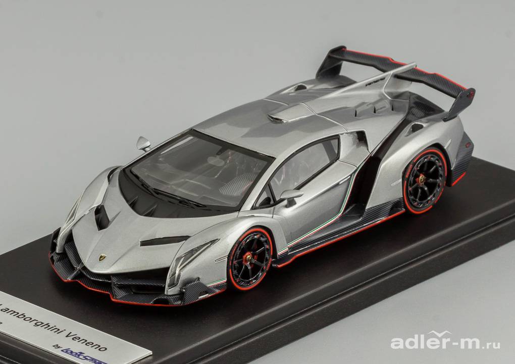 LOOKSMART 1:43 Lamborghini Veneno Geneva Motorshow 2013 (grey) LS409A