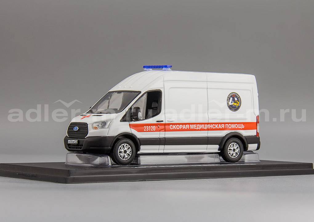 GREENLIGHT (VVM) 1:43 Ford Transit "Скорая Медицинская Помощь" г.Санкт-Петербург 2020 VVM120